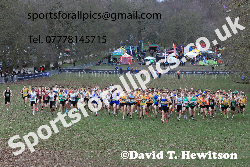 Senior Mens 2026 UK CAU Inter Counties Cross Country, Wollaton Park, Nottingham. Photo: David T. Hewitson/Sports for All Pics